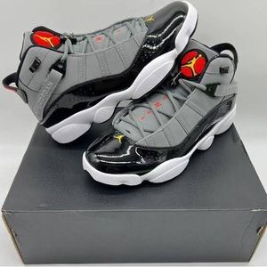 Authentic Men's Jordan 6 Rings Cool Grey Smoke Grey/University Gold Size 9.5